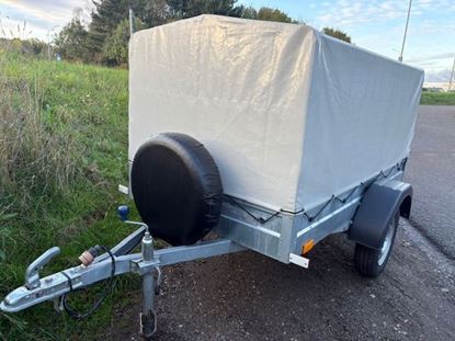 Picture of Car Trailer with High Frame and Cover