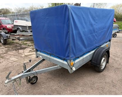 Picture of Sorelpol Car Trailer with High Frame and Cover - SOLD