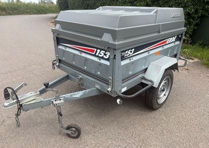 Picture of Erde 153 Car Trailer with Lockable Hardtop Lid